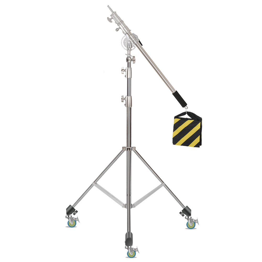 Photography Lighting Description - Soporte de luz de acero inoxidable