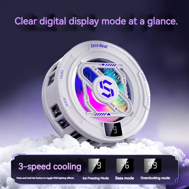 Photography Lighting Game - Enfriador Móvil K52 AI con Clip