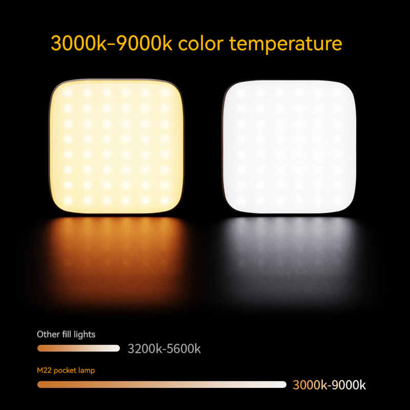 Photography Mobile Lighting - Mini luz de relleno RGB magnética,