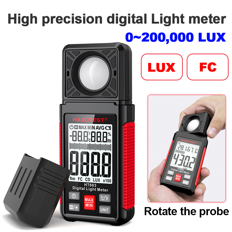 Photography Lighting Meter - Medidor de Lux Digital HT603 0~200,000