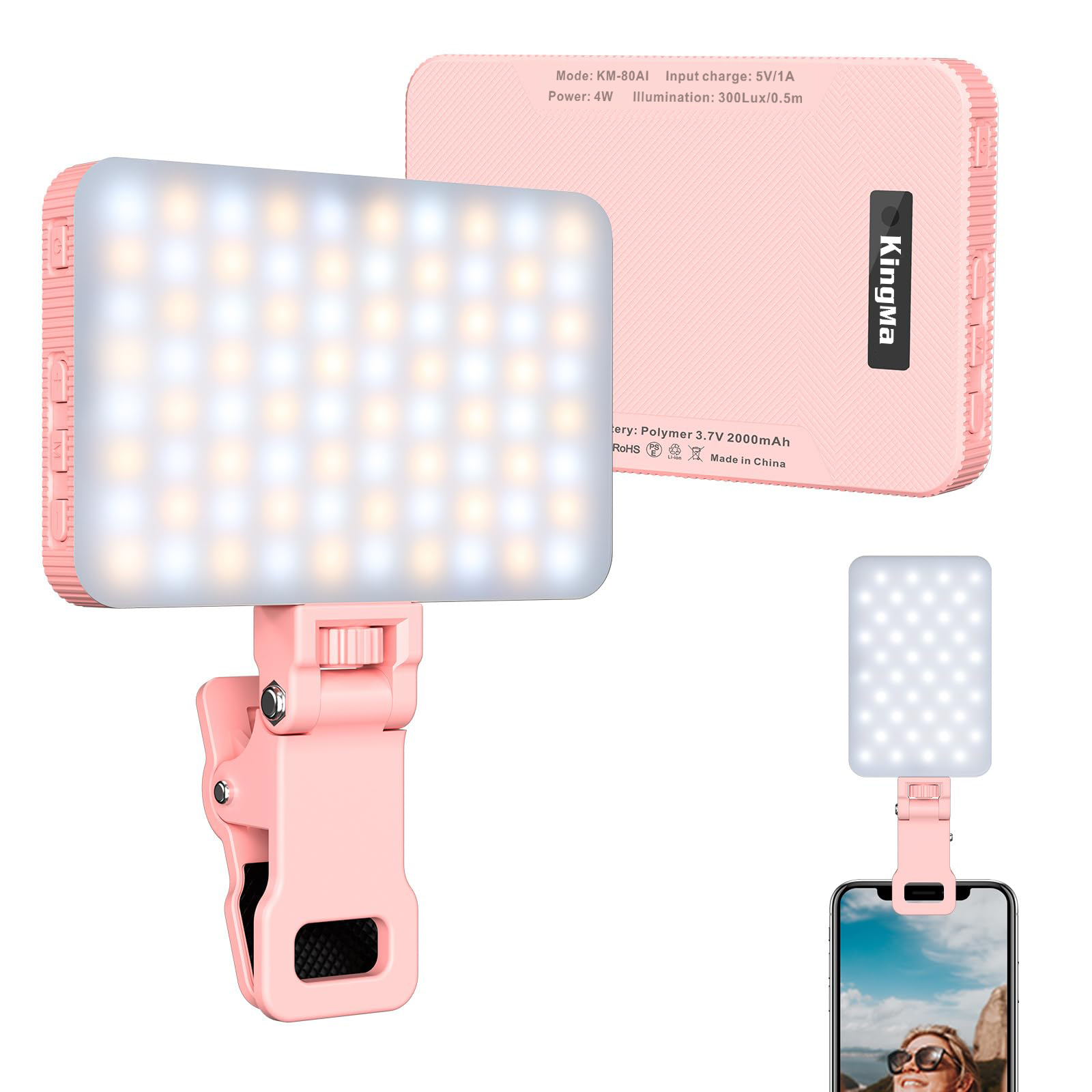 Photography Lighting Handheld - King Ma LUZ DE Selfie recargable,