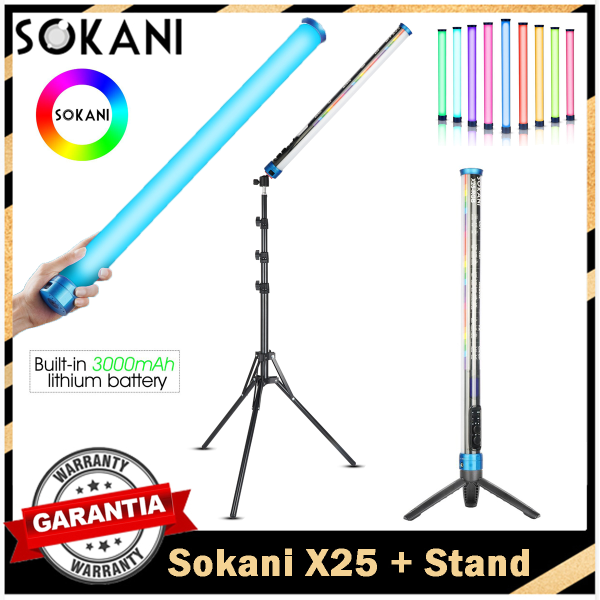 Photography Lighting Handheld - Sokani X25 RGB tubo de luz