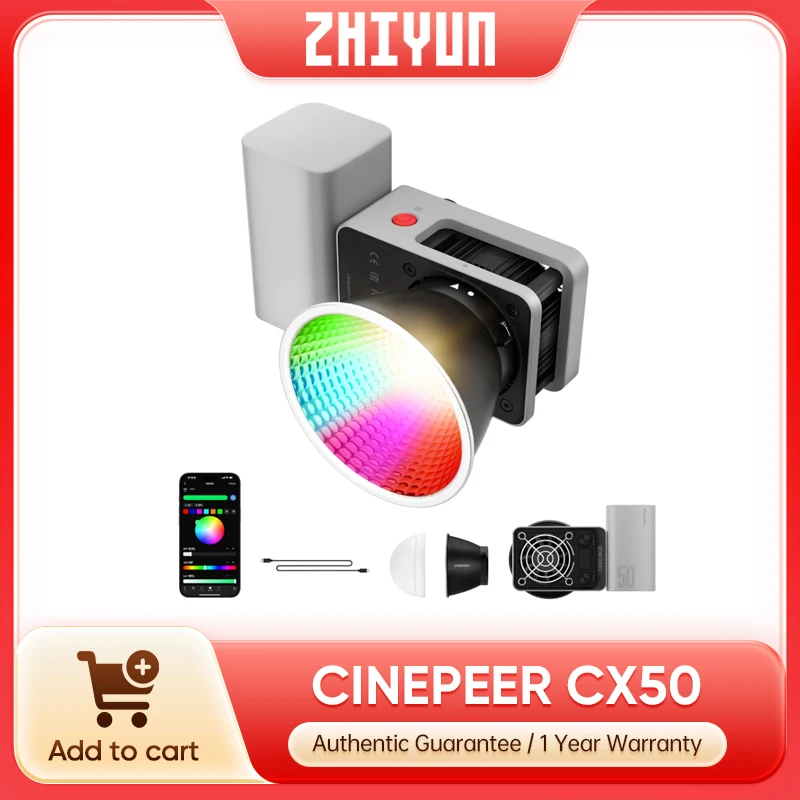 Luz de video Zhiyun CINEPEER C - Photography Lighting Kit Portable reseña y precio