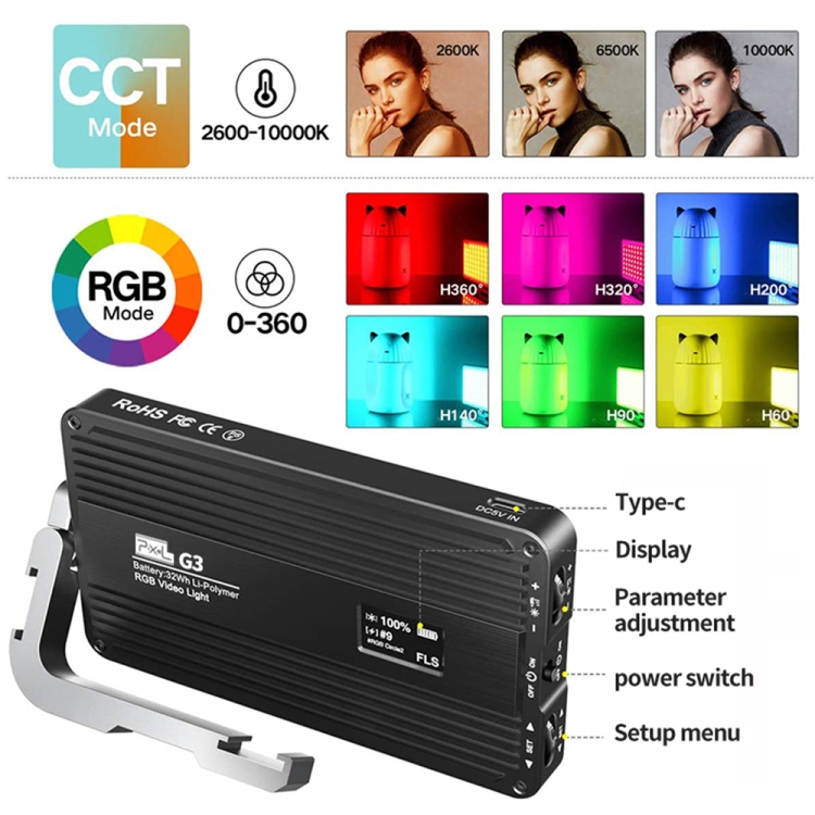 Luz de Relleno RGB de Panel Pl - Photography Lighting Handheld reseña y precio