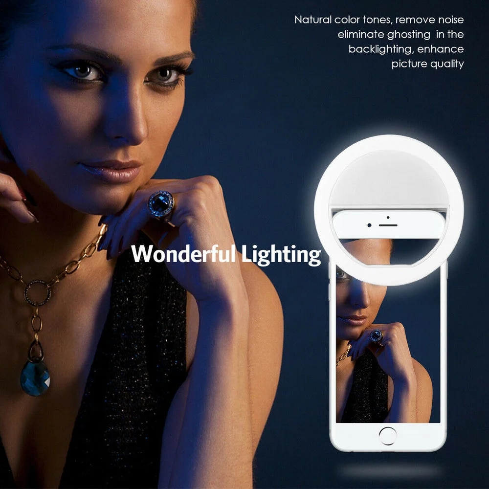 Anillo de luz LED recargable p - Photography Lighting Game reseña y precio