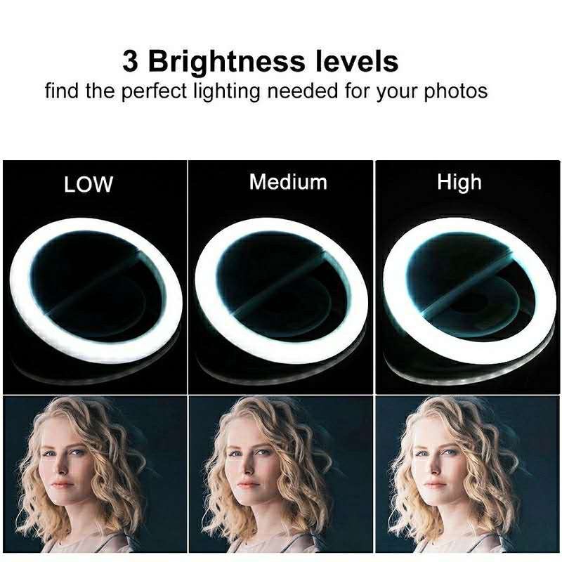 Anillo de luz LED con 3 modos  - Photography Lighting Game reseña y precio
