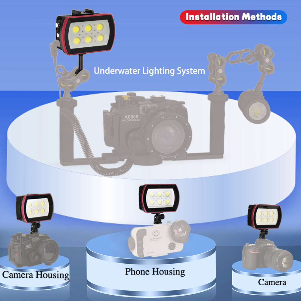 Seafrogs 40 metros luz LED imp - Photography Lighting Brands reseña y precio