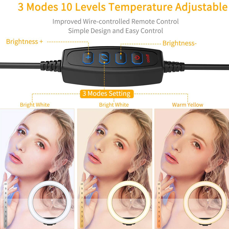 Aro de luz LED de 10 pulgadas  - Photography Lighting Description reseña y precio