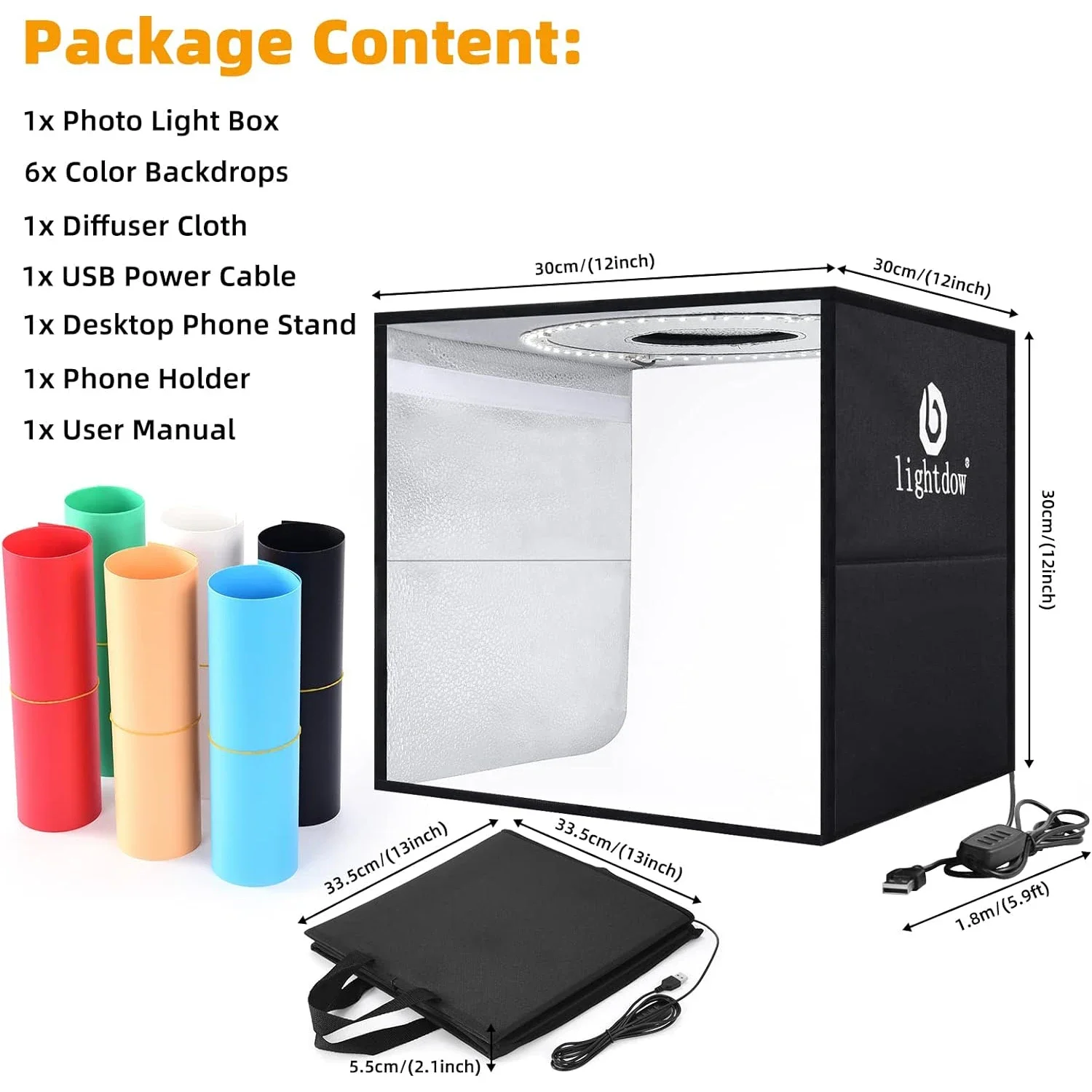 Lightdow-caja de fotos regulab - Photography Lighting Handheld reseña y precio